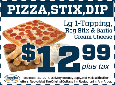 Cottage Inn Coupon